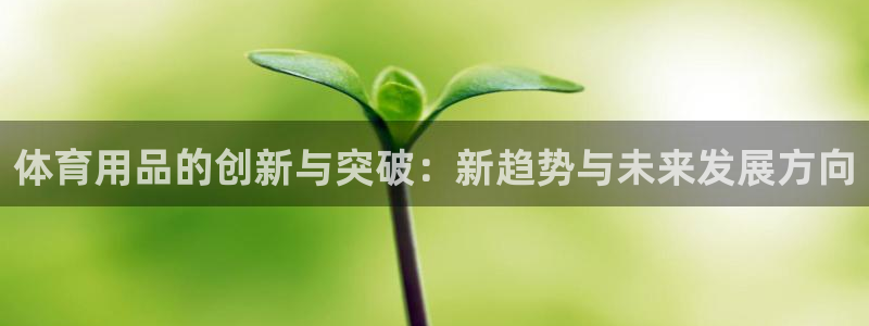 意昂4娱乐是那个系列的台子：体育用品的创新与突破：新趋势与未