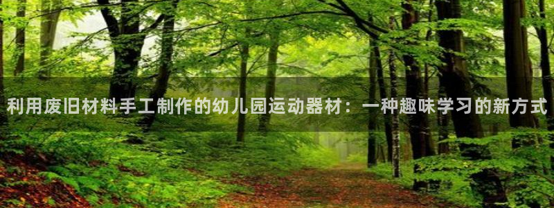 意昂体育4平台假的吗是真的吗：利用废旧材料手工制作的