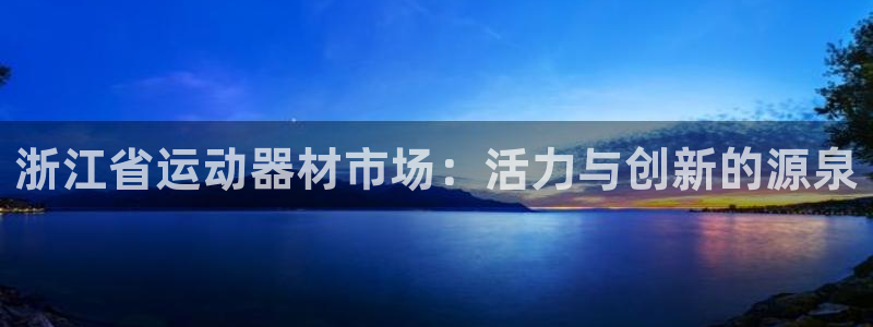 意昂4官方：浙江省运动器材市场：活力与创新的源泉