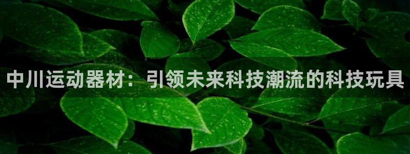 意昂体育4联系电话：中川运动器材：引领未来科技潮流的