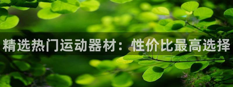 意昂4官网：精选热门运动器材：性价比最高选择