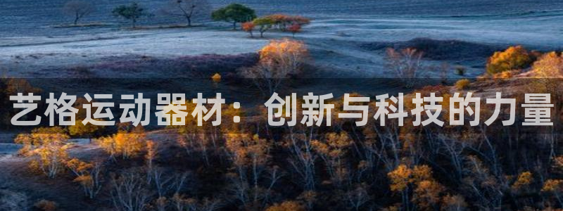 意昂体育4开户：艺格运动器材：创新与科技的力量