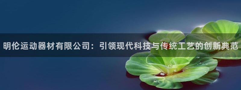 意昂4科技：明伦运动器材有限公司：引领现代科技与传统工艺的创