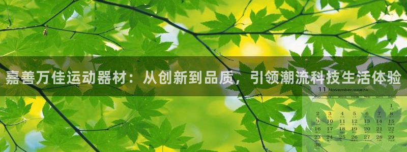 意昂4集团官网网址：嘉善万佳运动器材：从创新到品质，