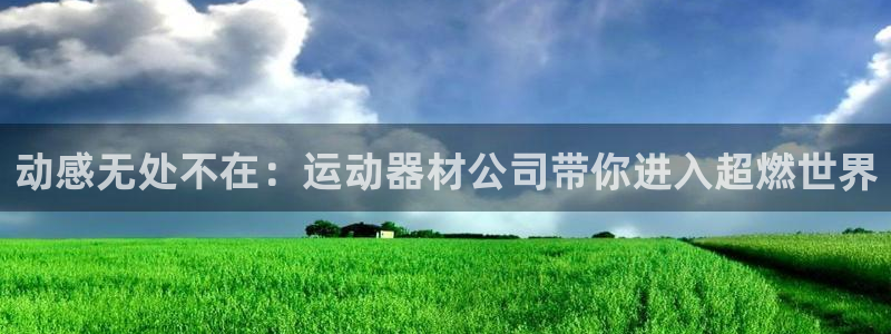 意昂4娱乐：动感无处不在：运动器材公司带你进入超燃世界