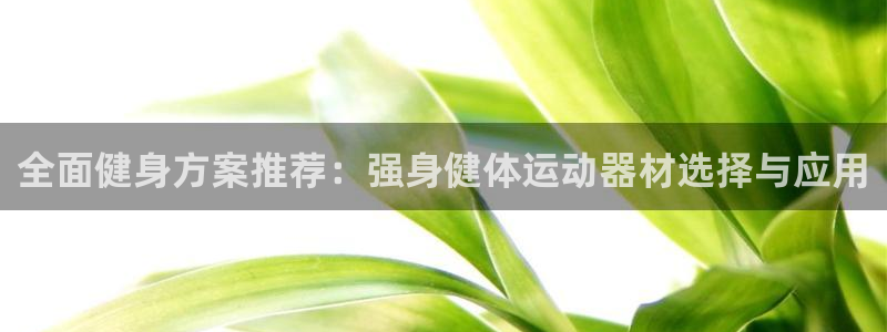 意昂4官网：全面健身方案推荐：强身健体运动器材选择与