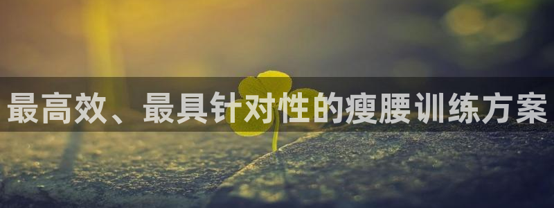 意昂4娱乐代理怎么样：最高效、最具针对性的瘦腰训练方