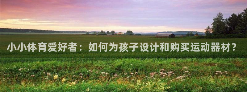 意昂体育4官方客服电话：小小体育爱好者：如何为孩子设