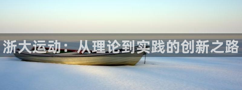 意昂体育4平台假的吗是真的吗吗：浙大运动：从理论到实践的创新